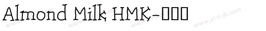 Almond Milk HMK字体转换